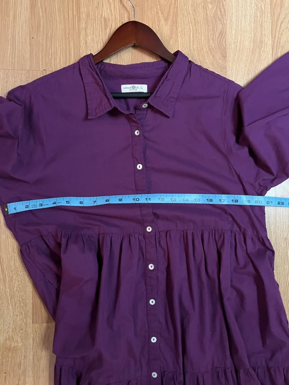 Natural Life Purple Tiered Maxi Dress -  L - Picture 5 of 7
